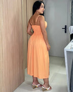 Vestido Meire Laranja