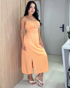 Vestido Meire Laranja