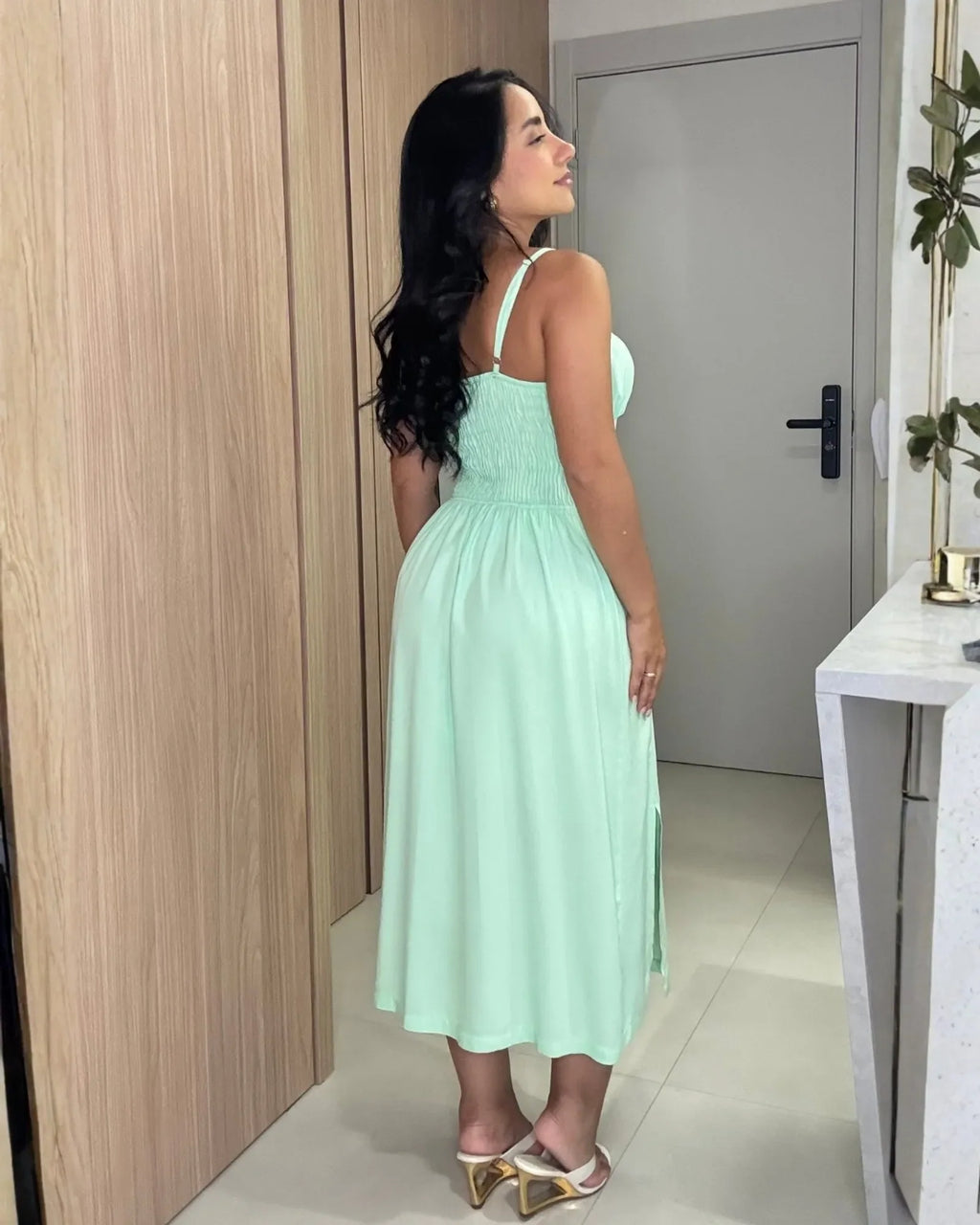 Vestido Meire Verde Menta