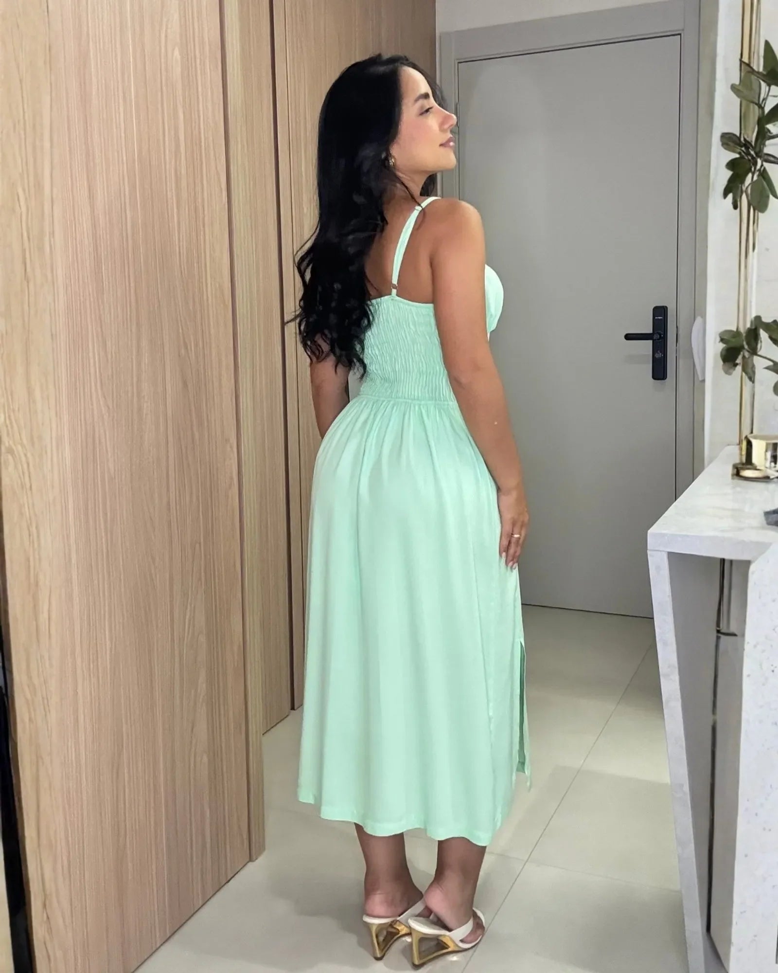 Vestido Meire Verde Menta