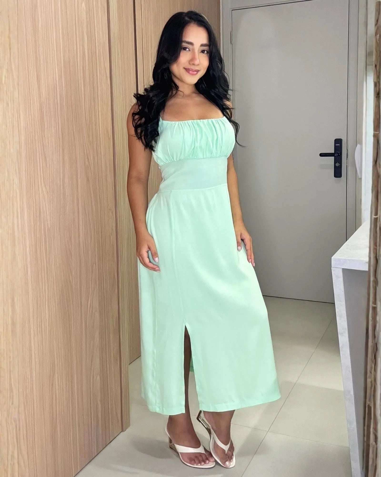 Vestido Meire Verde Menta