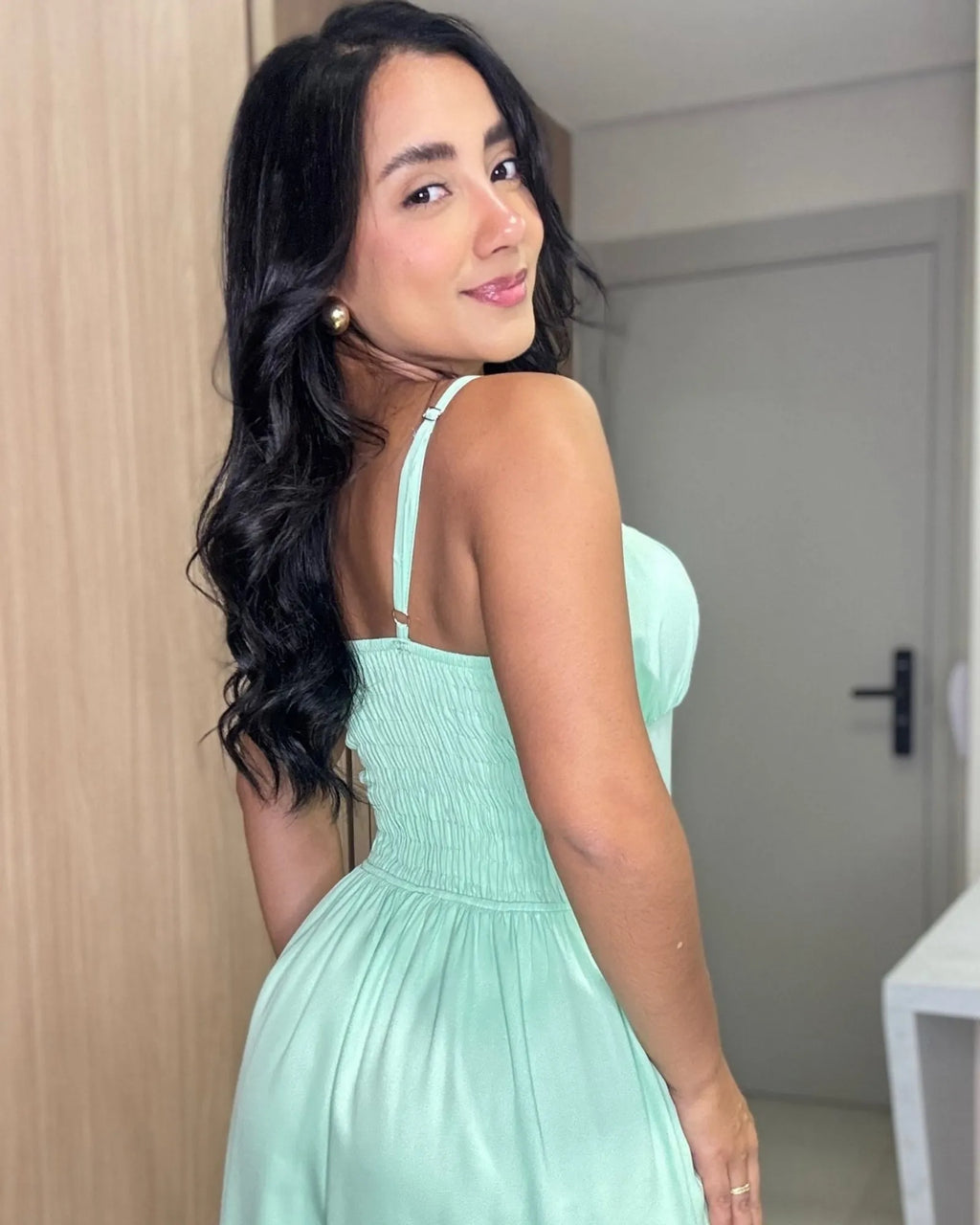 Vestido Meire Verde Menta