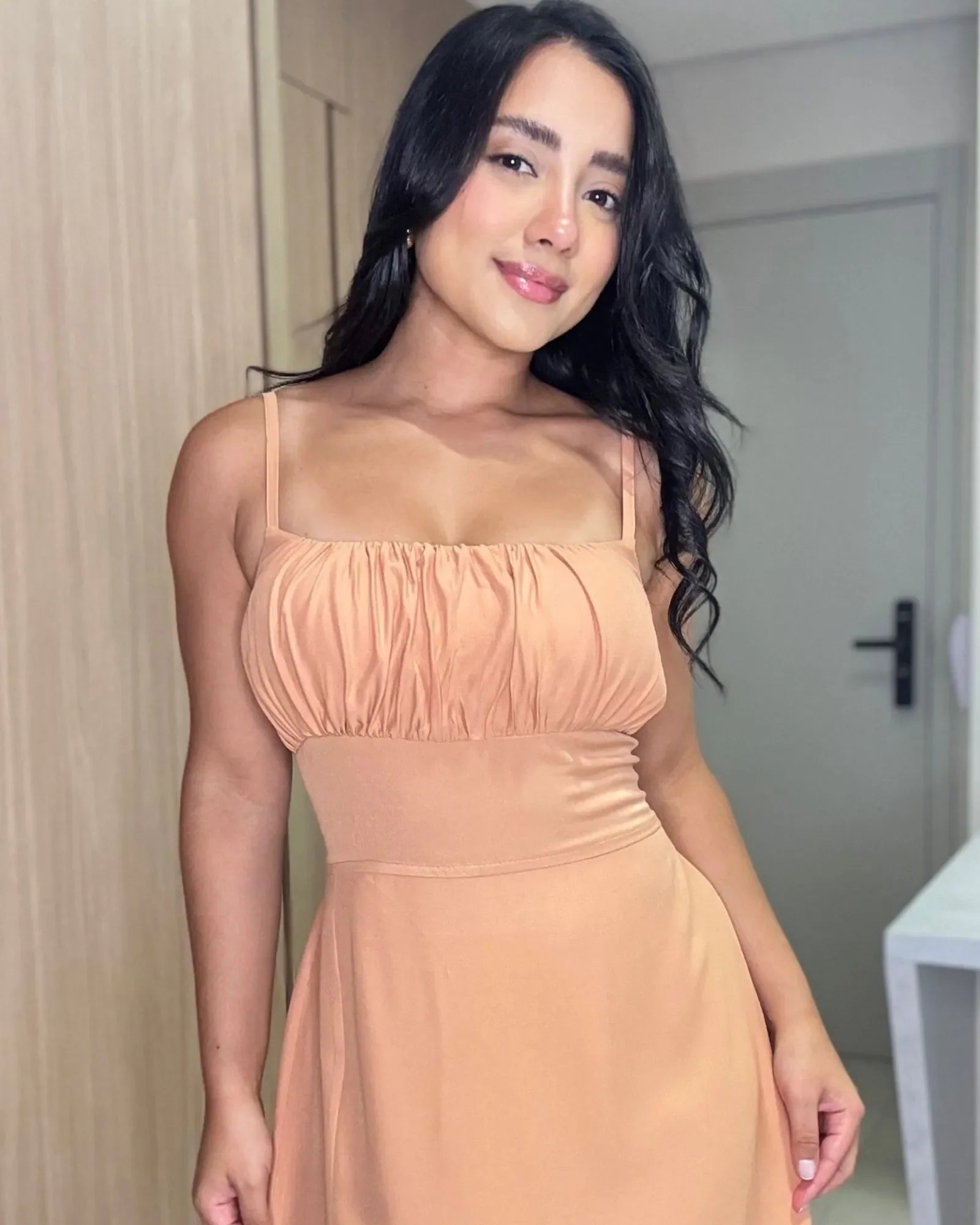 Vestido Meire Caramelo