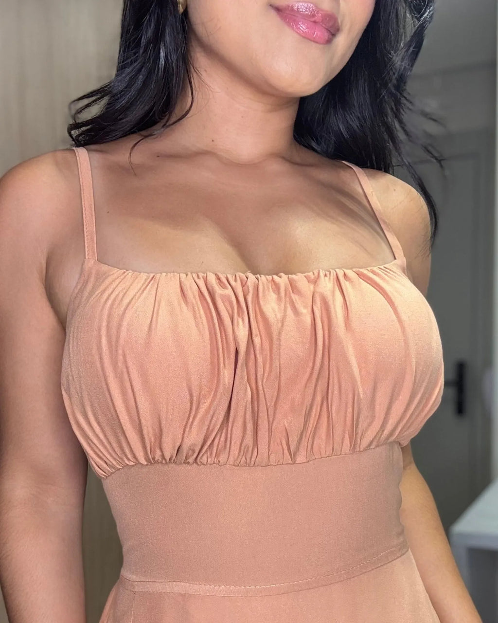 Vestido Meire Caramelo