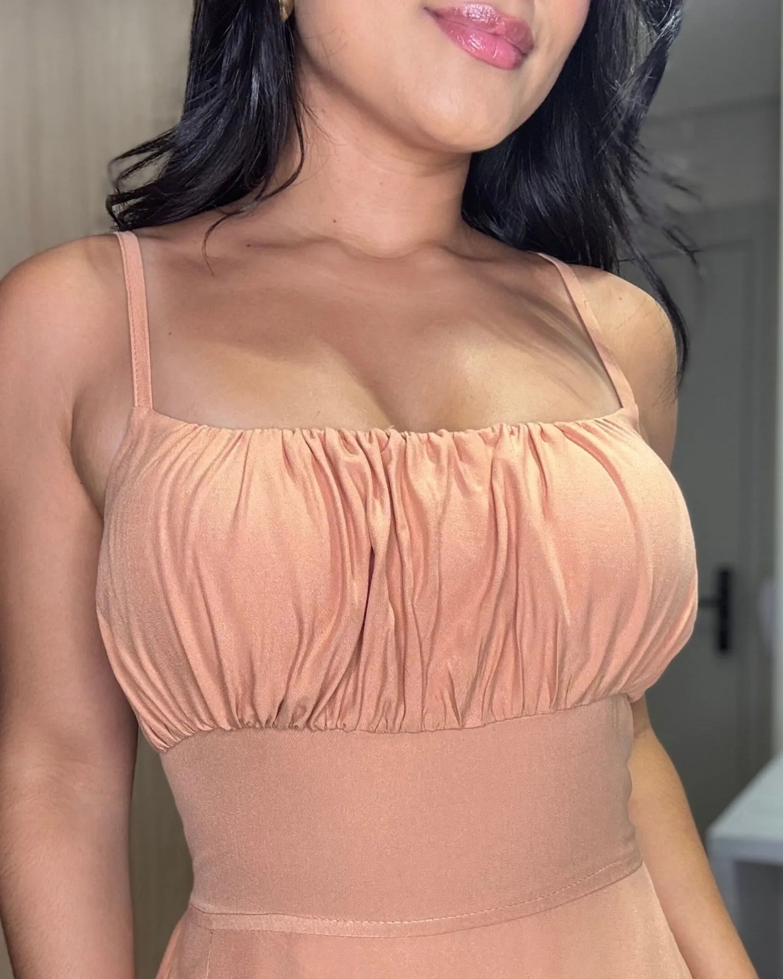 Vestido Meire Caramelo