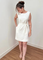 Vestido Trivê off white