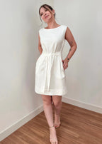 Vestido Trivê off white