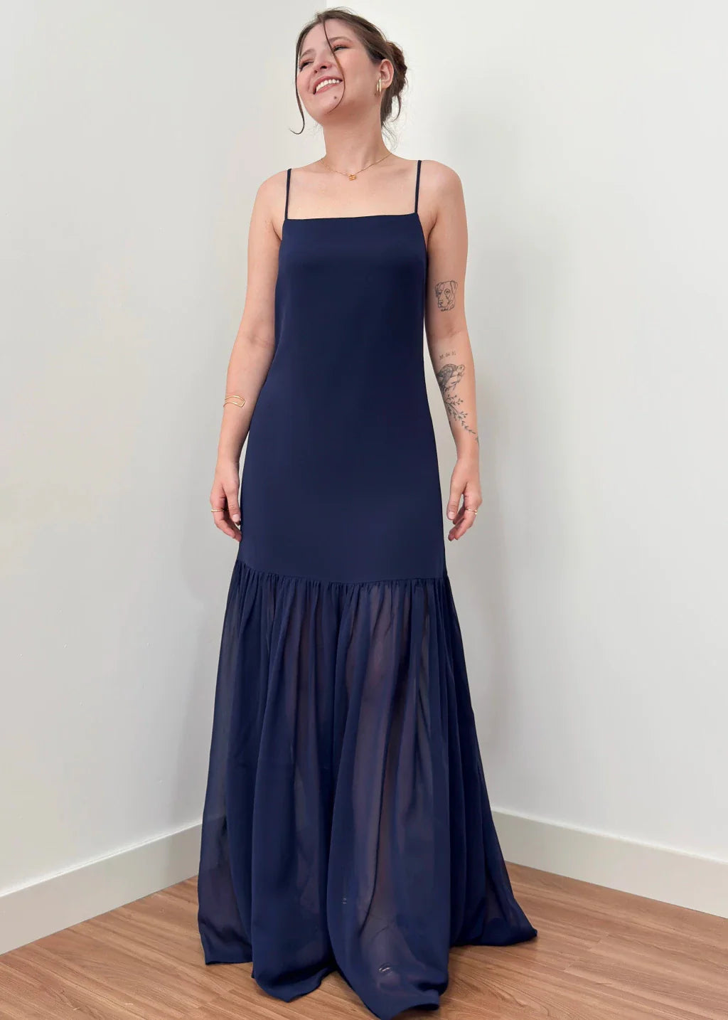 Vestido Isla Azul Marinho