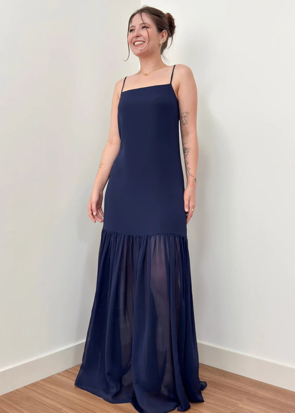 Vestido Isla Azul Marinho