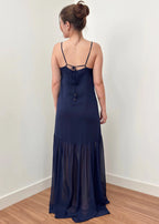 Vestido Isla Azul Marinho