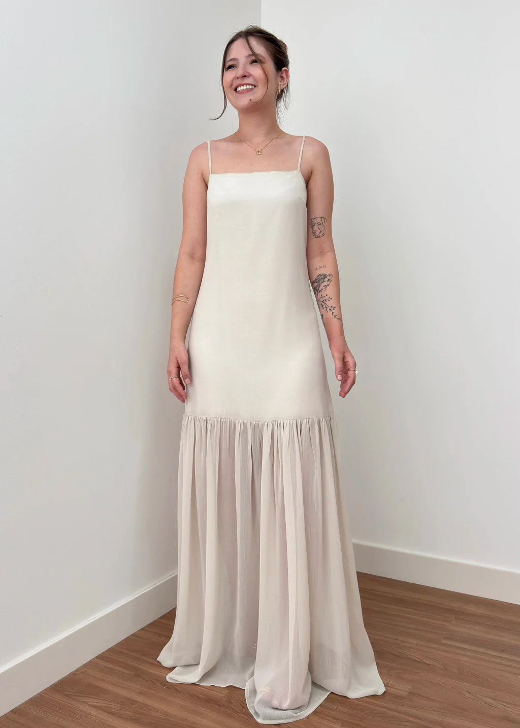 Vestido Isla Champagne