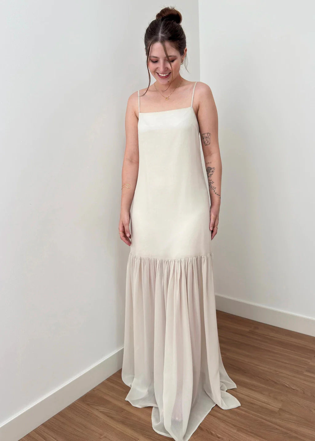 Vestido Isla Champagne