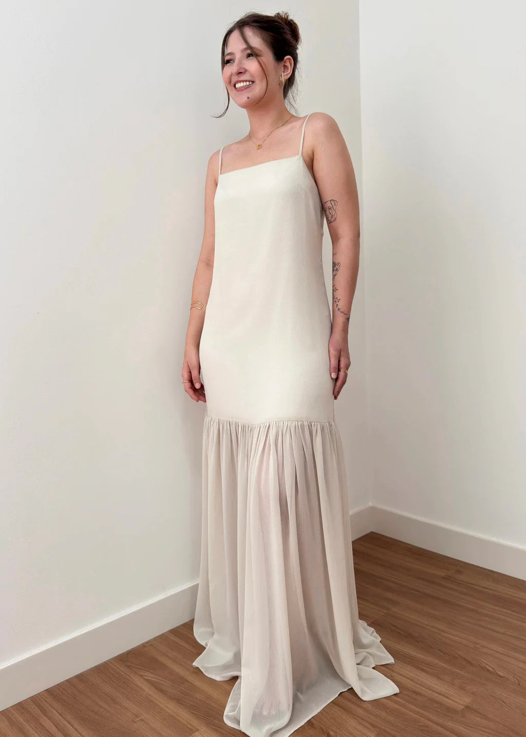 Vestido Isla Champagne