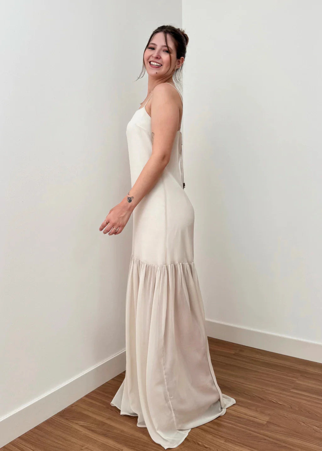 Vestido Isla Champagne