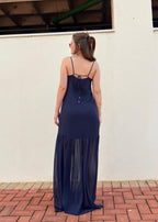 Vestido Isla Azul Marinho