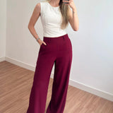 Calça Alfaiataria Évora Borgonha