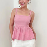 Blusa Bata Mavie Rosa Chá