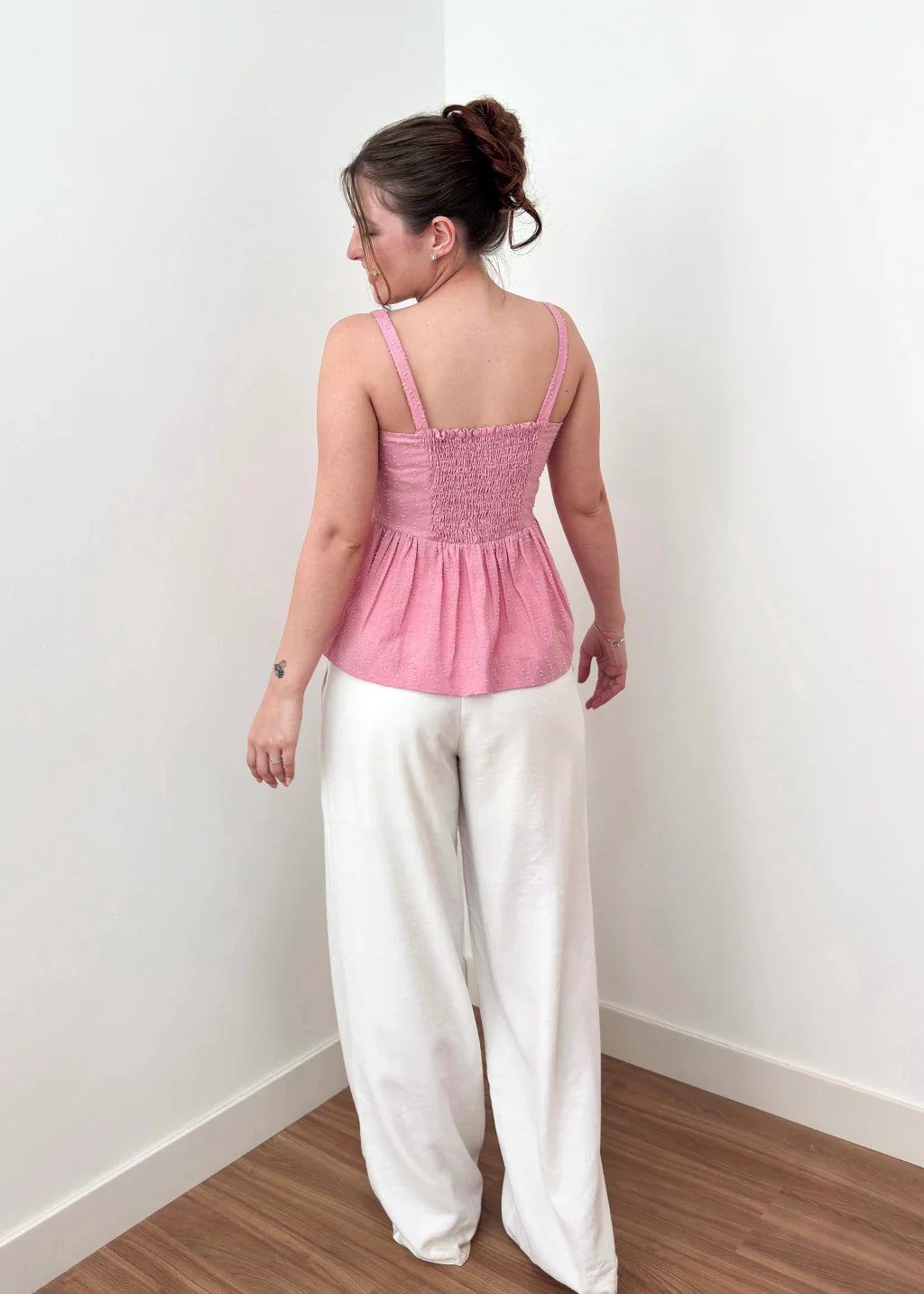 Blusa Bata Mavie Rosa Chá