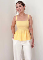 Blusa Bata Mavie Butter Yellow