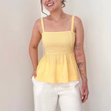 Blusa Bata Mavie Butter Yellow