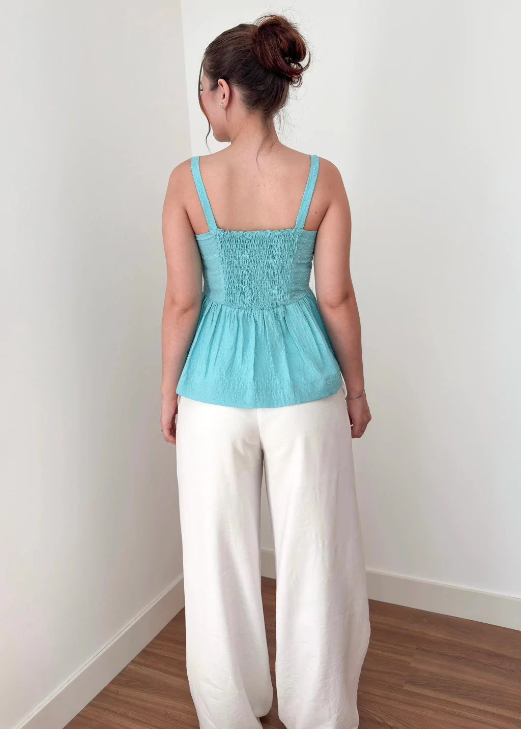 Blusa Bata Mavie Azul Turquesa