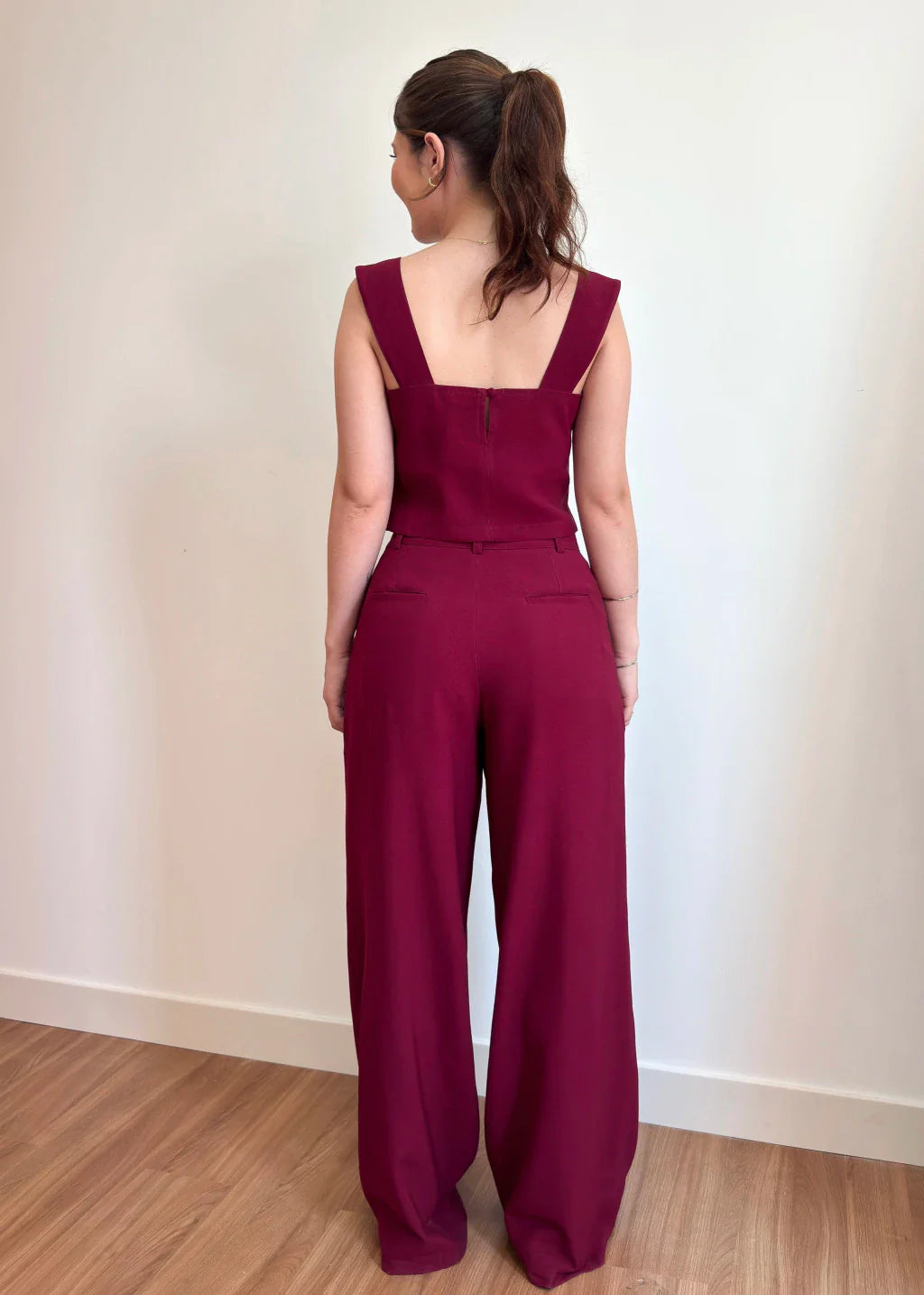 Calça Alfaiataria Évora Borgonha