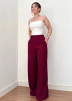 Calça Alfaiataria Évora Borgonha