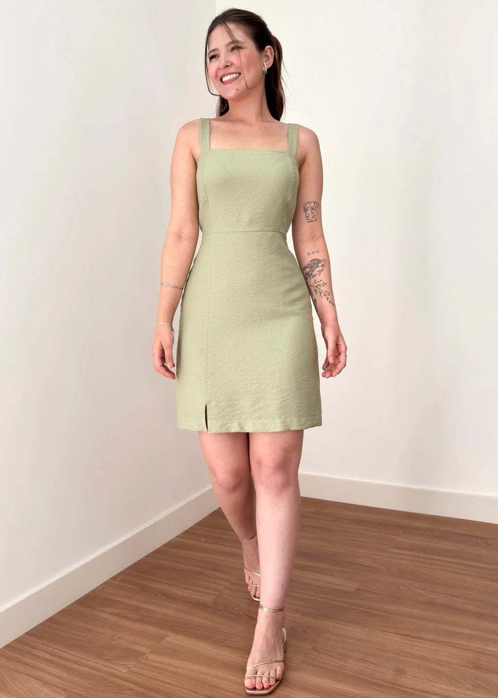 Vestido Cloe Verde Alecrim