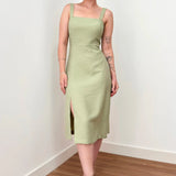 Vestido Midi Cloe Verde Alecrim