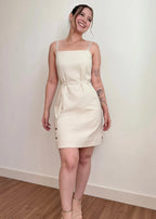 Vestido Solare Linho Cru